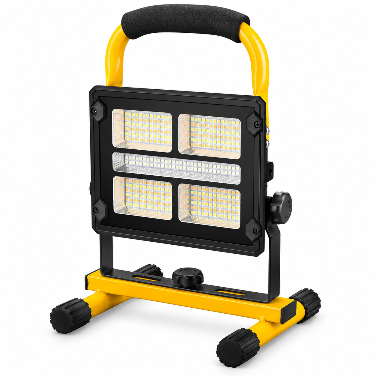Solar Powered Rechargeable Battery Display Type C LED Flood Light W877 3 Outdoor Security Dimmable