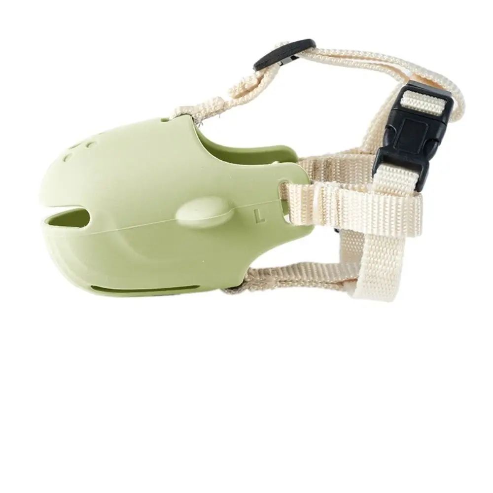 Portable Dog Muzzle Breathable Anti Biting Dog Mouth Cover Adjustable Pet Basket Muzzles For Small Medium Pet Accessories Green - Shop at LoveMi