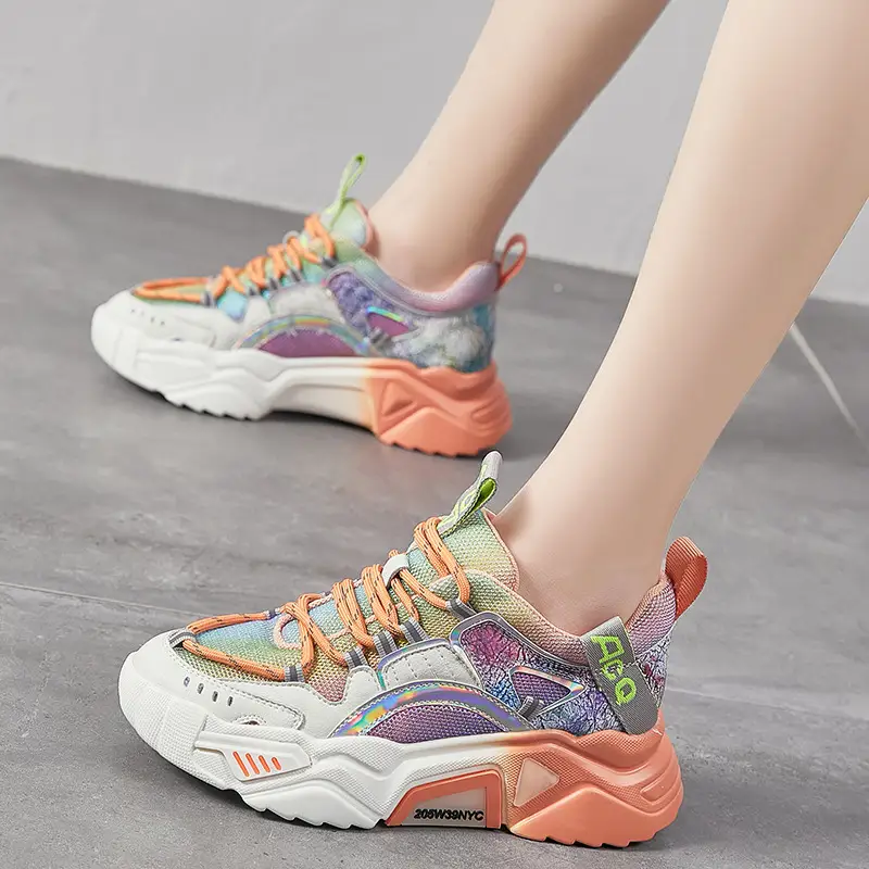 All-match Sports Shoes Mesh Breathable Women's Shoes Luminous