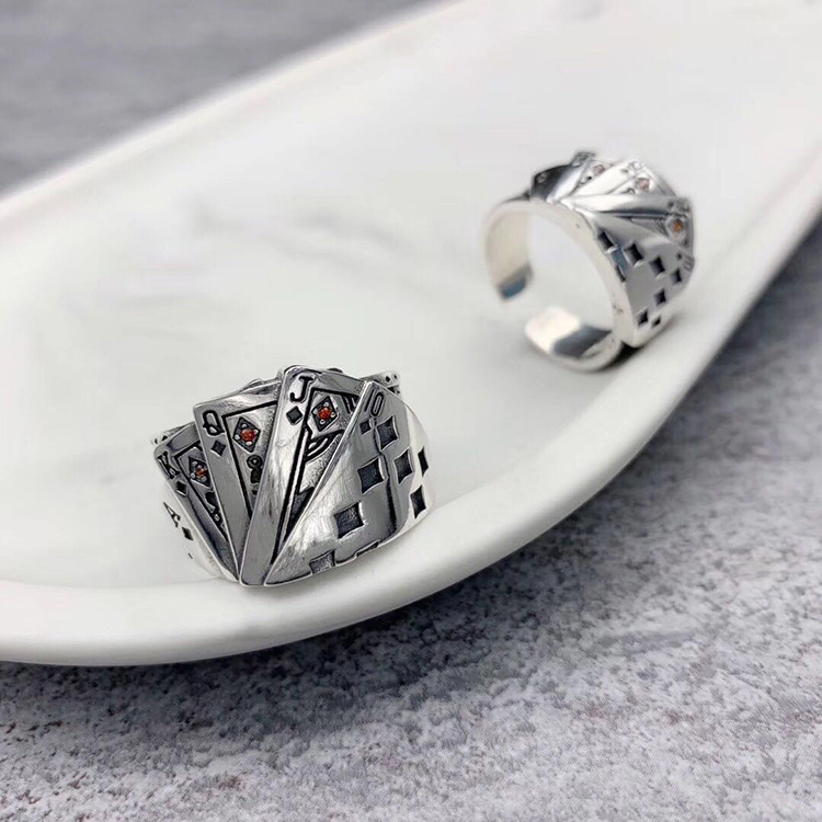 Sterling Silver Playing Card Ring
