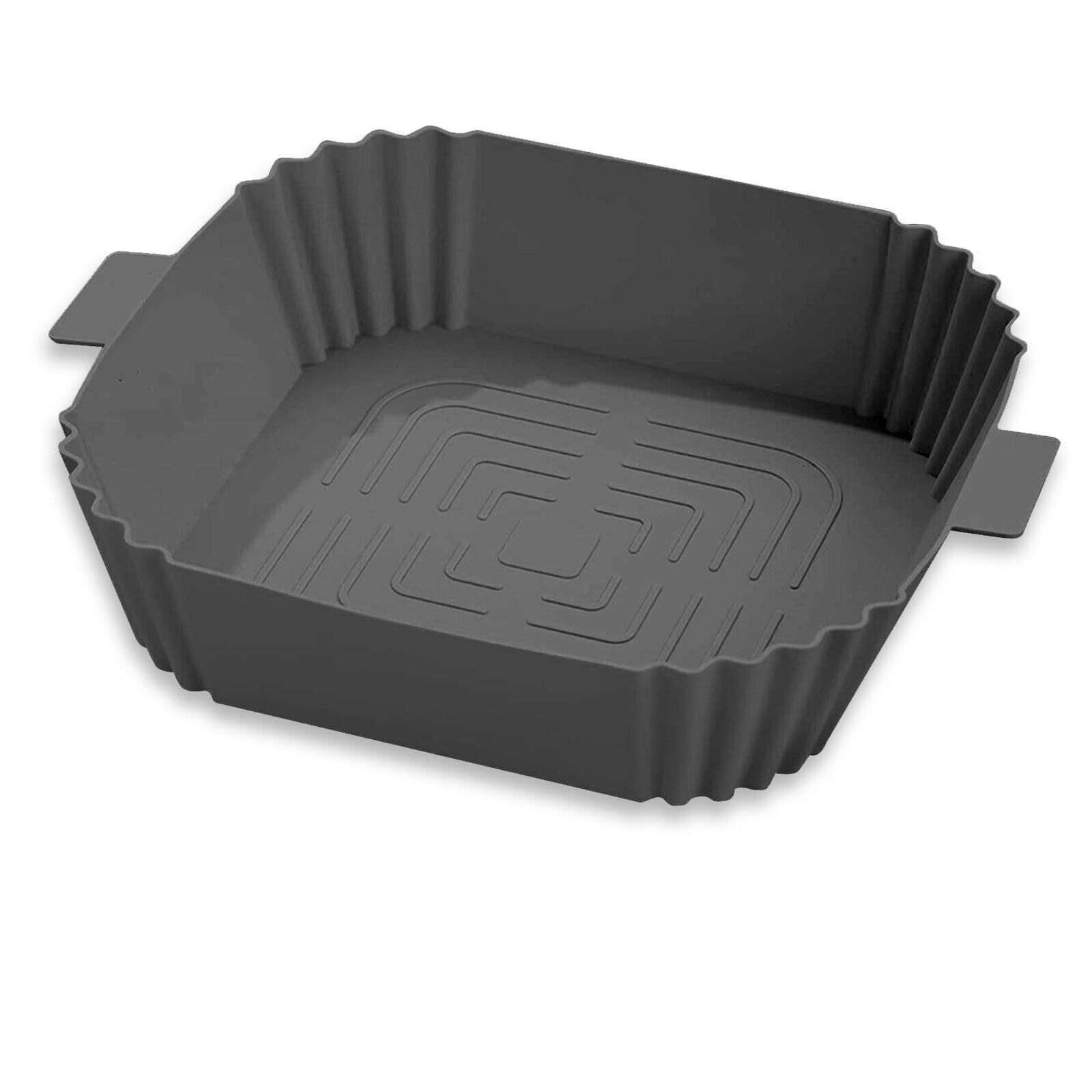 Silicone Air Fryer Tray Basket Liners Pot, Air Fryer Silicone Pot Basket Liners Non-Stick Safe Oven Baking Tray Accessories, Air Fryer Silicone Basket Liners Square, Reusable Air Fryer Silicone Pots for Food Safe Air Fryers Oven Accessories, Air Fryer Sil