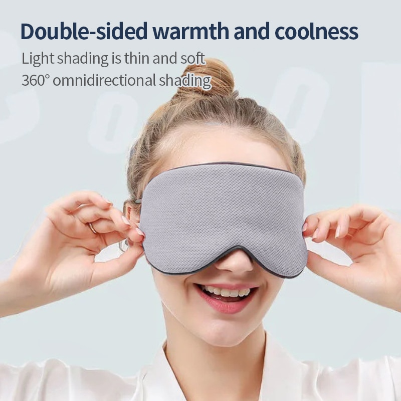 Masque de sommeil double face — Chaud et frais, occultant 1