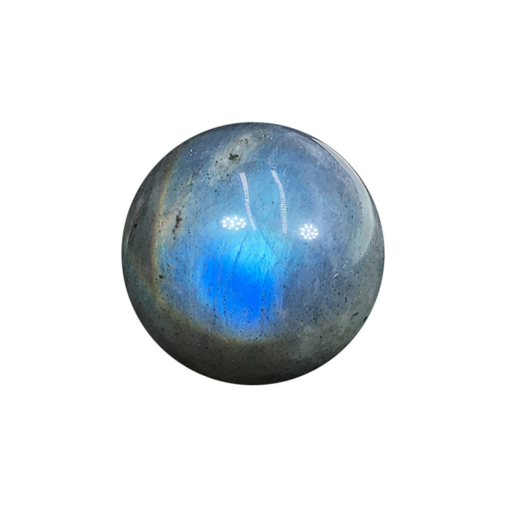 Natural Gray Moonlight Rough Polished Ball