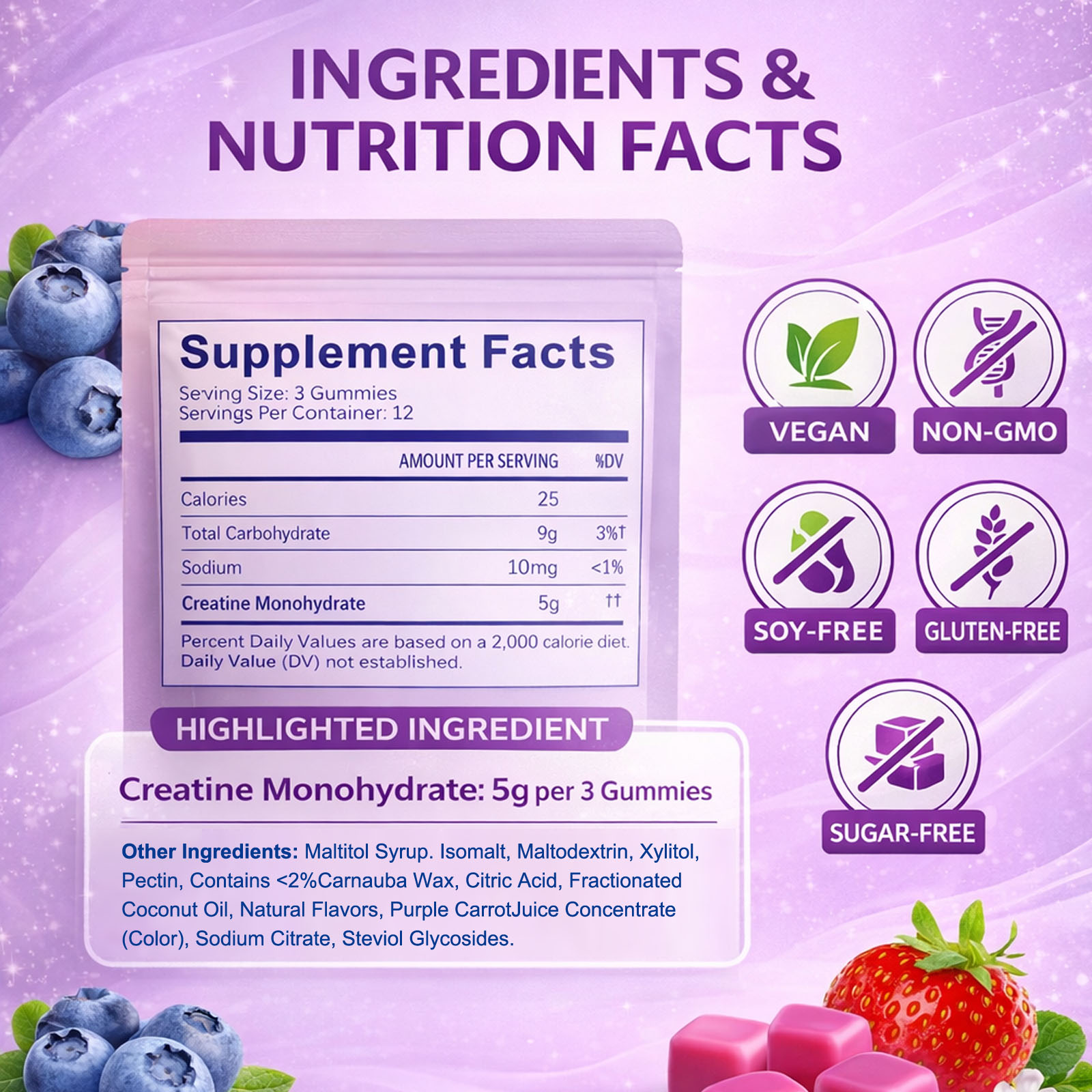 Gummies Creatine Monohydrate — Performance et Force - image 7