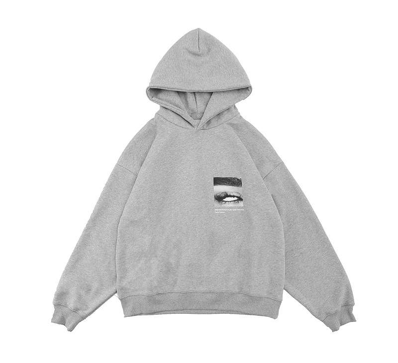 Title 4, Witte ogen foto High Street losse hoodie met ca...