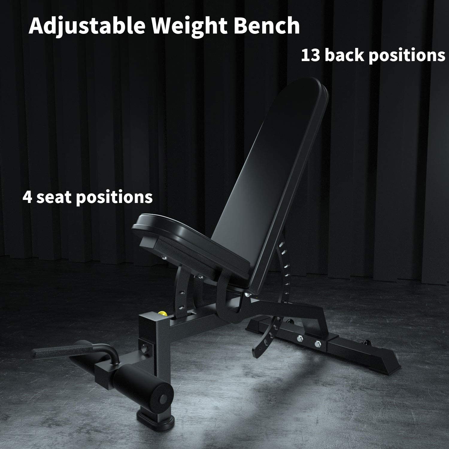 Adjustable Strength Training Bench Press Home Full Body Workout Foldable Weight Benches Gym Multi-functional Fitness Dumbbell Chair — foto 12