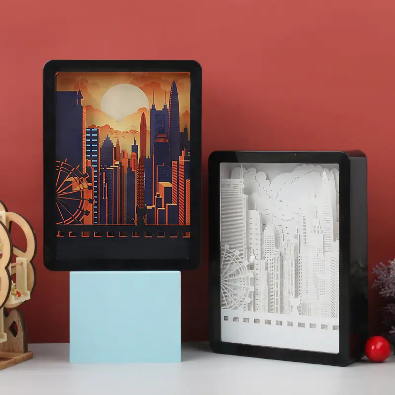 Architectural Paper Carving Lamp As A Novelty Holiday Gift