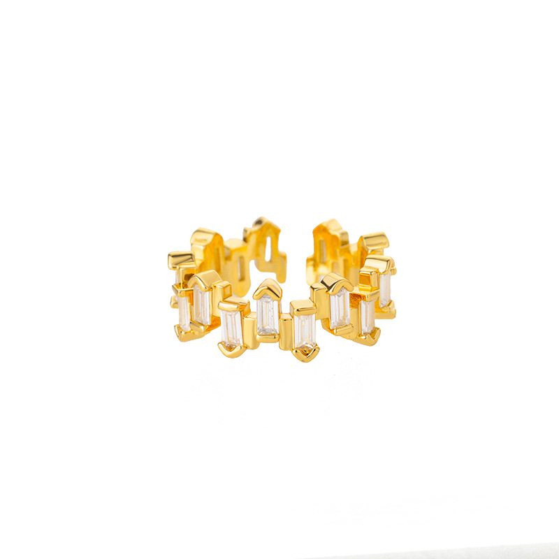 Title 1, Simple And Luxurious Colored Zircon Ring Female