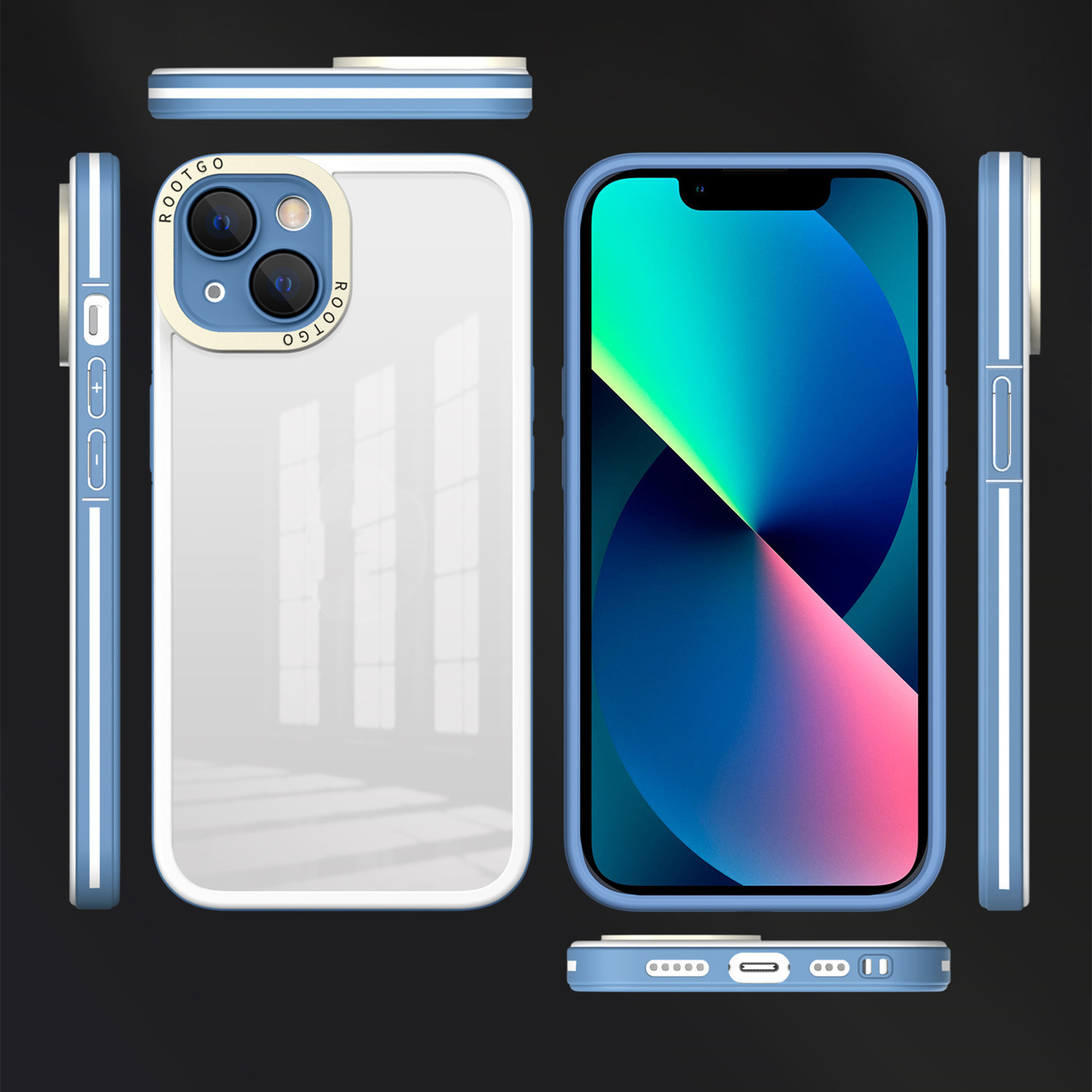 Back Cover Pc Simple Transparent Mobile Phone Case Creative