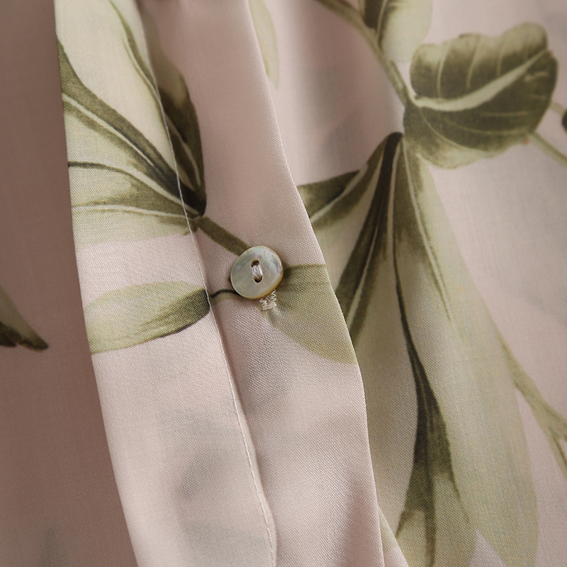 Women's Leaf Print Casual Shirt