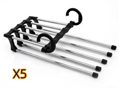 5 In 1 Wardrobe Hanger Multi-functional Clothes