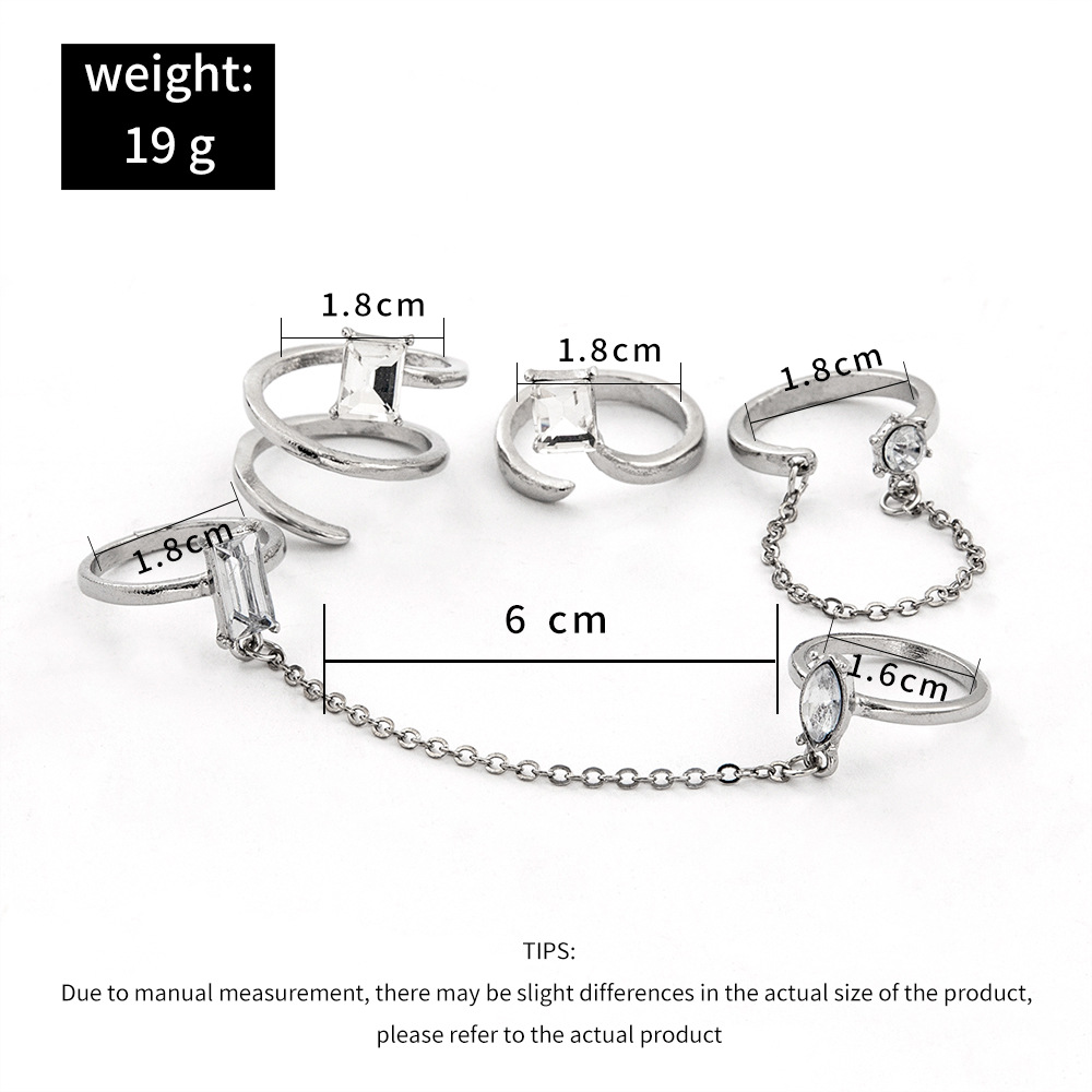 Four-Piece Square Drop Chain Ring