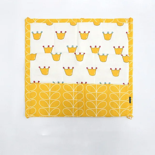 Anti collision Bed Girth Soft Bag Cloth Bed Girth Yellow Crown Organizer Bag - Shop at LoveMi