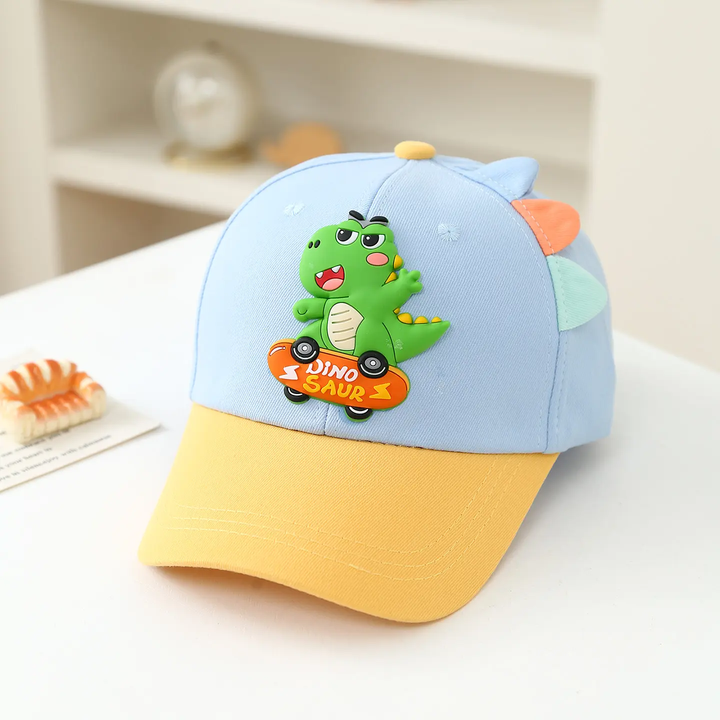 Summer Children's Skateboard Green Dinosaur Cardigan Ventilated