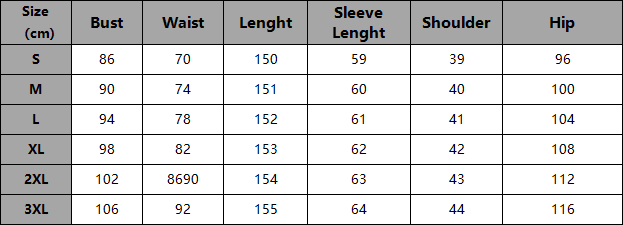 Crystal Illusion Bell-Cuff Evening Gown size guide