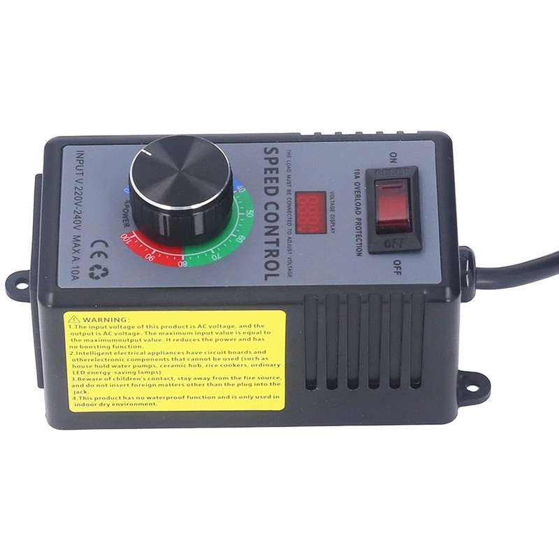 Motor Speed Controller S Witch AC 220V-240V Real-time Voltage Display UK Plug — image 6
