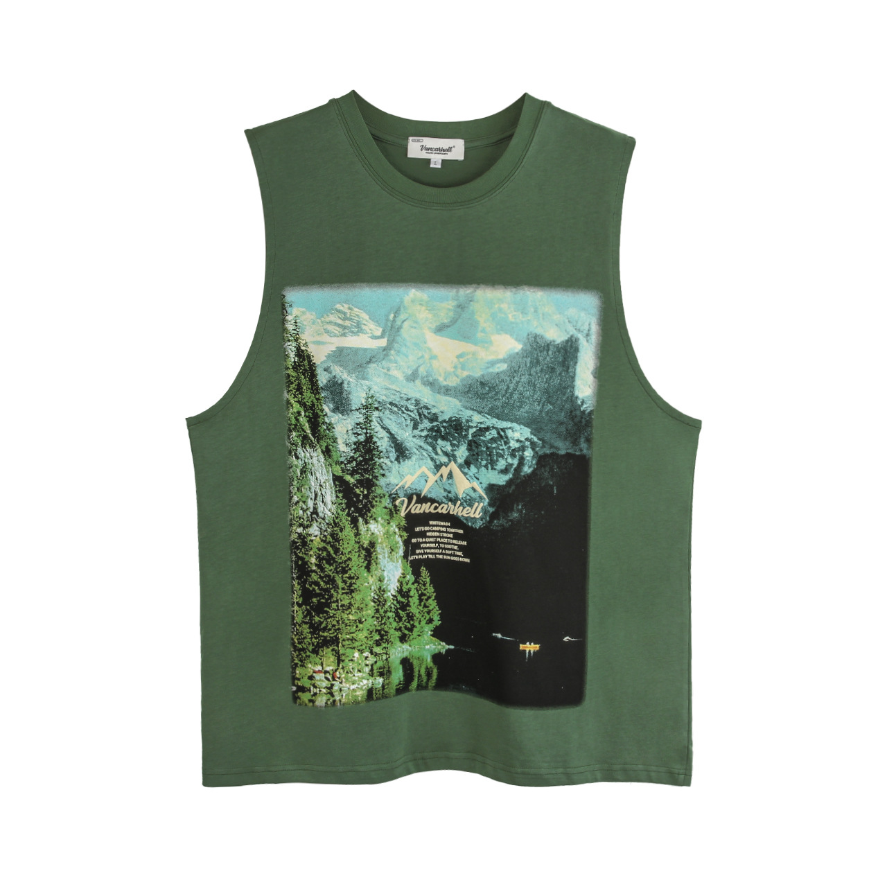 Title 3, Camiseta masculina com estampa de paisagem hip-...