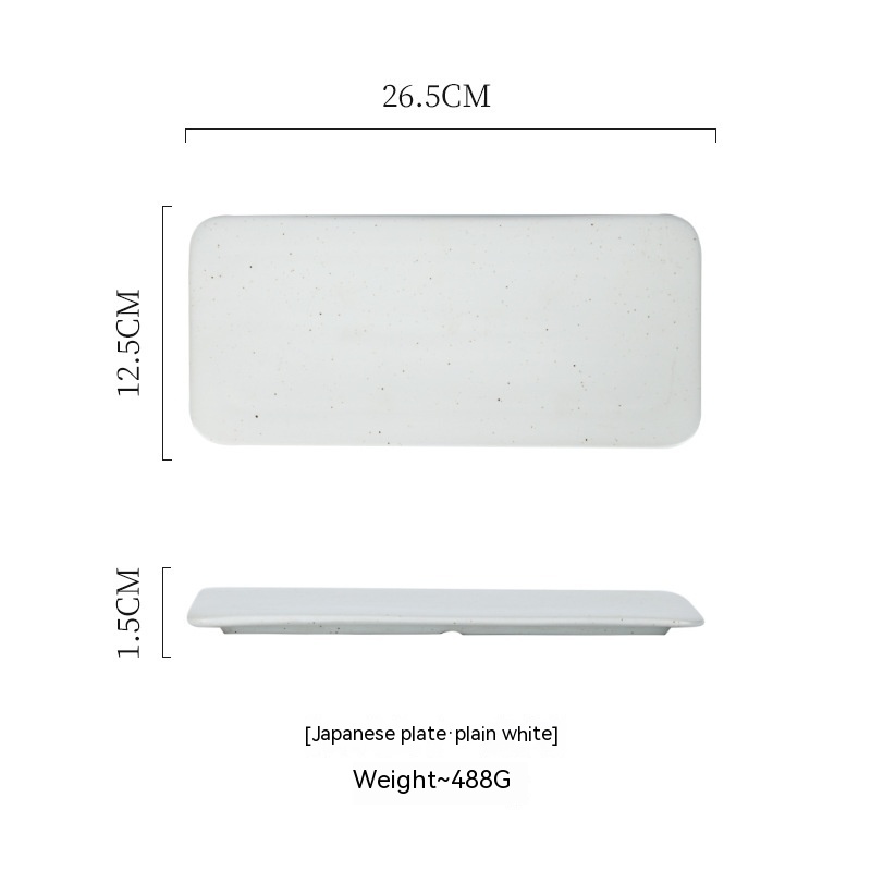 10 Inch Plain White Plate Dish