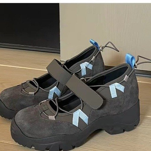 Niche Platform Ballet Sneakers Women Summer Inner Height Increasing All-match Fashion Casual Mary Jane Shoes
