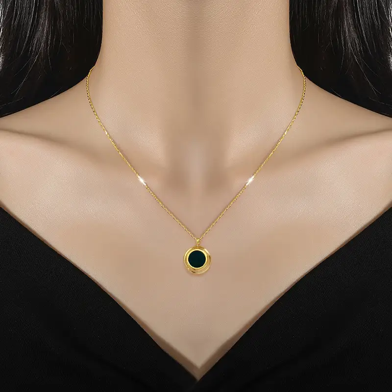 Solace Reversible Gold Pendant Necklace