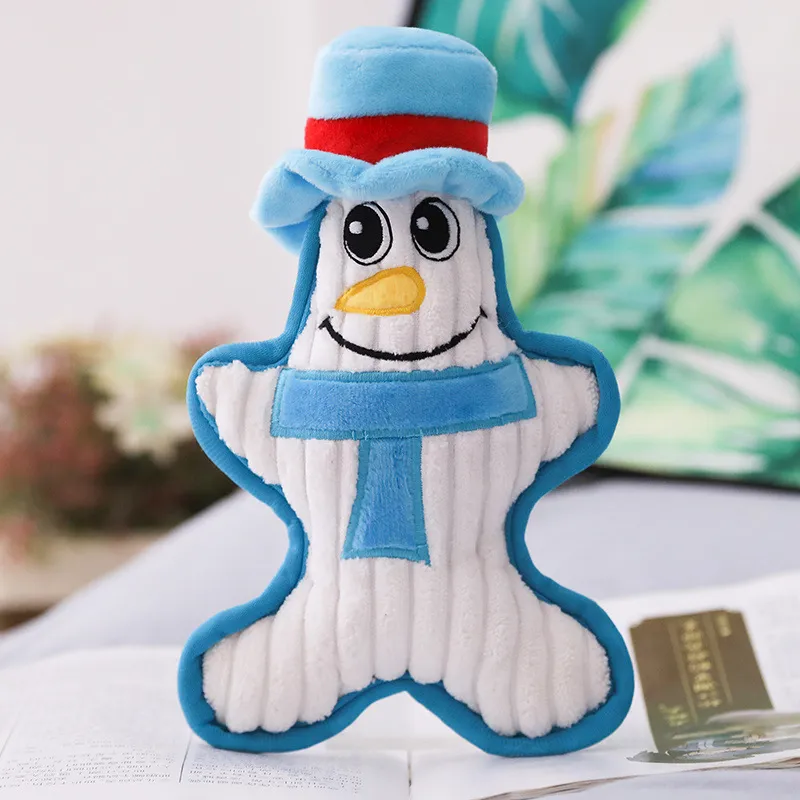 Santa Penguin Snowman Pet Molar Doll Pet Doll Plush Pet Toy – image 2