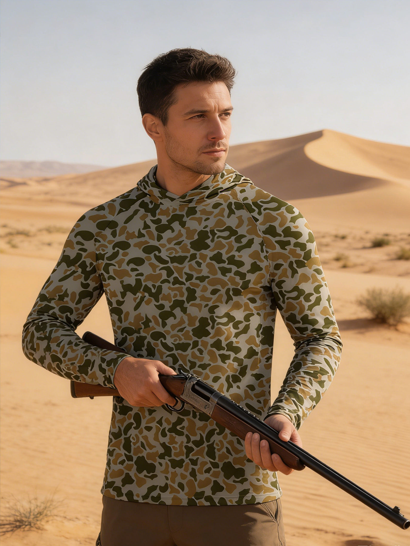 Fishing Hoodie Sailing Shirt Surfing Face Cover Neck Summer Men Long Sleeve Hunting Jersey Camisa De Pesca Performance Fish Gear Beach Tops Wear Climbing Uniform Angling