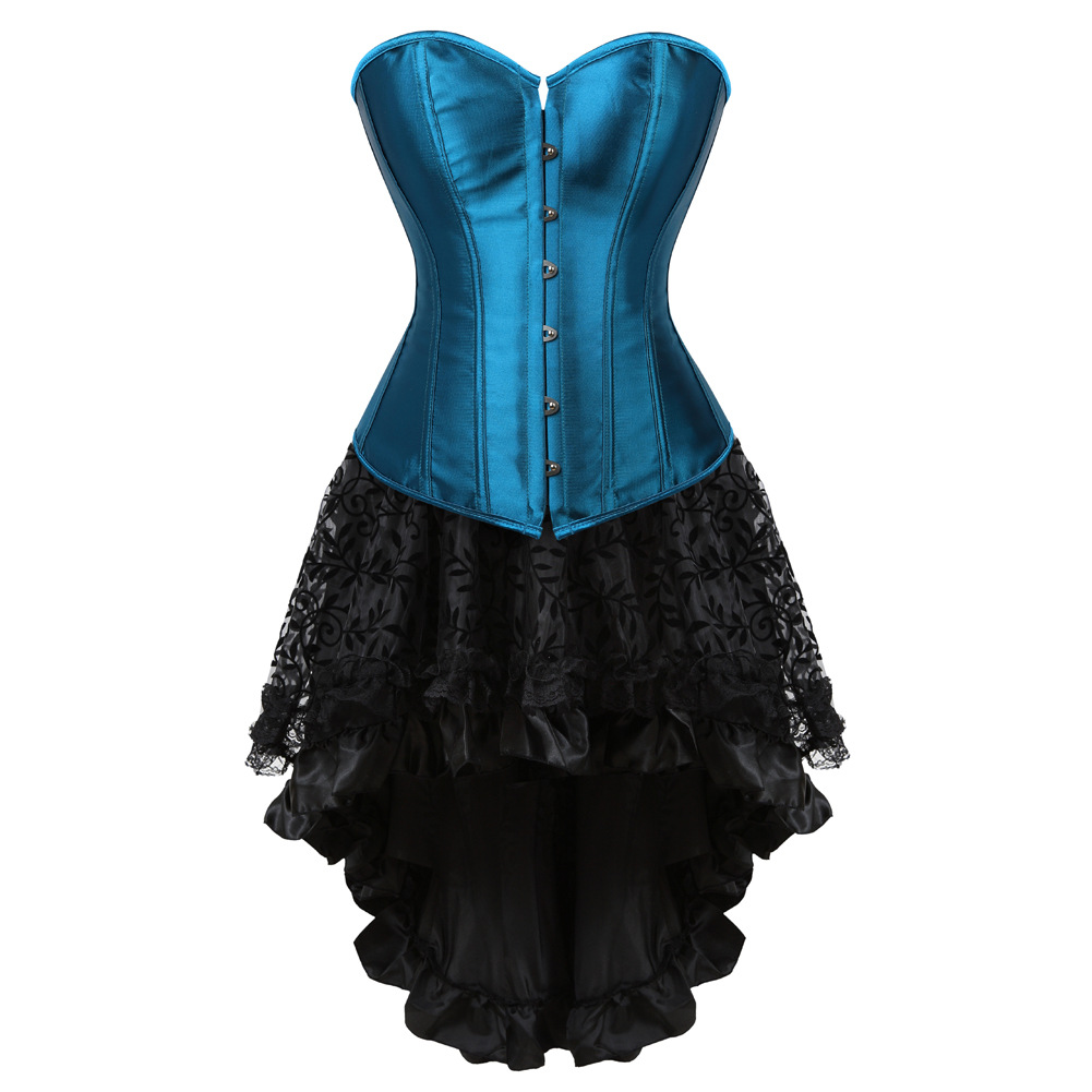 Black Lace Hi Lo Mini Skirt