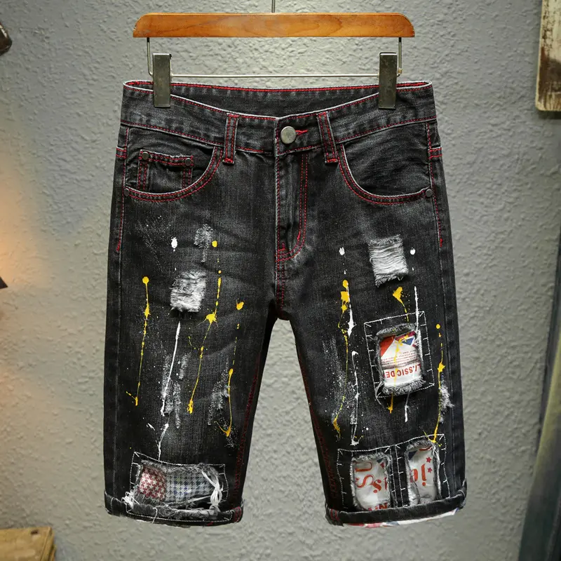 European And American Street Trend Distressed Patch