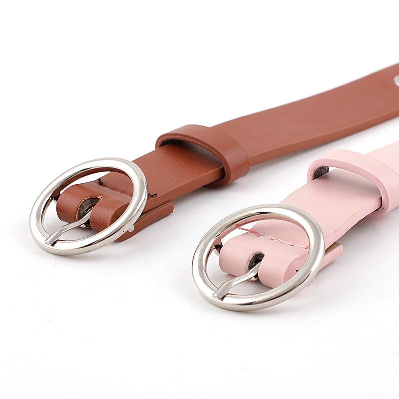 Title 3, Hollow Eyelet Belt, Ladies Fashion Round Buckle...