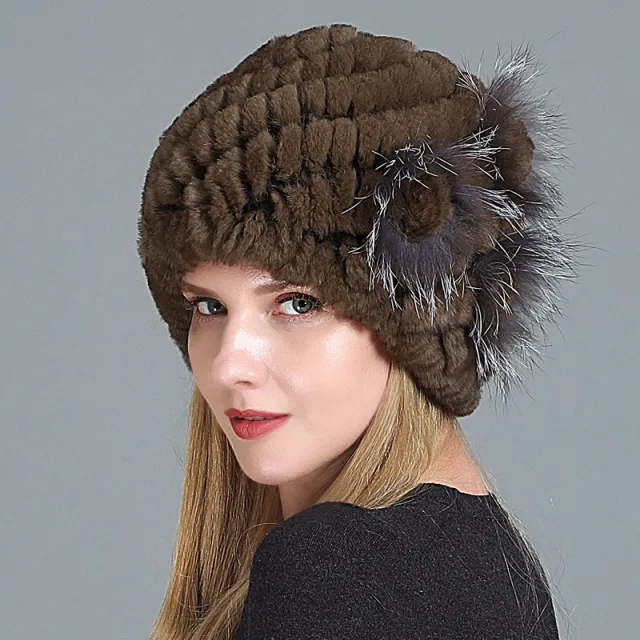 European And American Women's Fur Knitted Hats 5 Style One Size - Shop at LoveMi