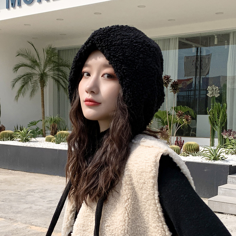 Women's Fashion Temperament Warm Lace Up Windproof Hat