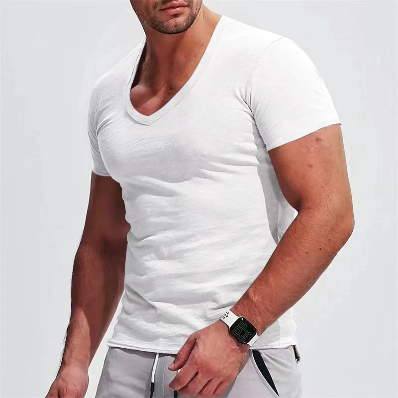 Title 7, T-shirt Casual Slim Fit à Manches Courtes pour ...