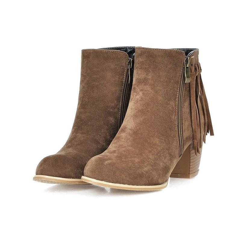 European And American Autumn And Winter Short Knight Boots