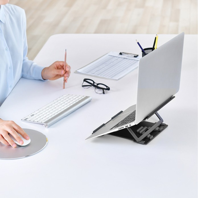 Aluminum Alloy Folding Multi-gear Adjustable Cooling Laptop Bracket - Image 7