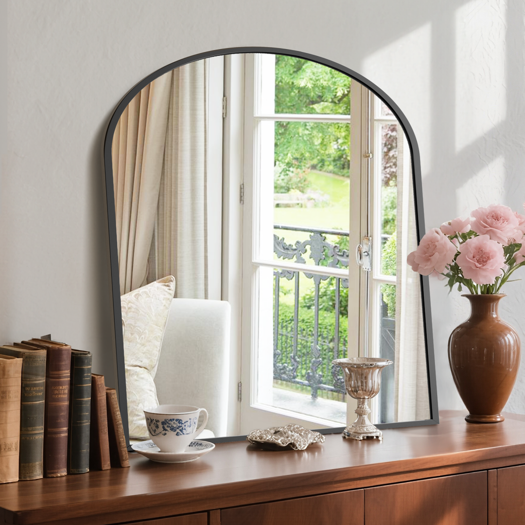 Bathroom Wall Mirror, Metal Frame Vanity Mirror For Bedroom, Entryway, Living Room image 5