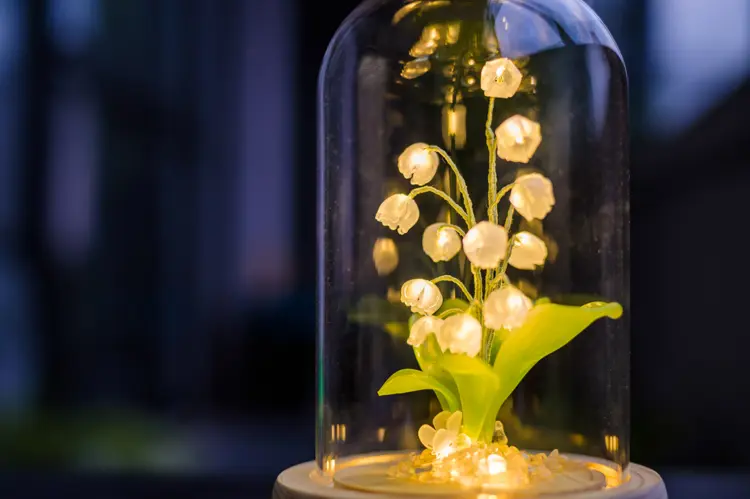 Heat Shrink Sheet Lily Of The Valley Small Night Light Glass Cover DIY Material Pack