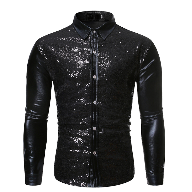 Title 1, Nachtclub Multicolor Shirt Coole Sequin Gouden ...