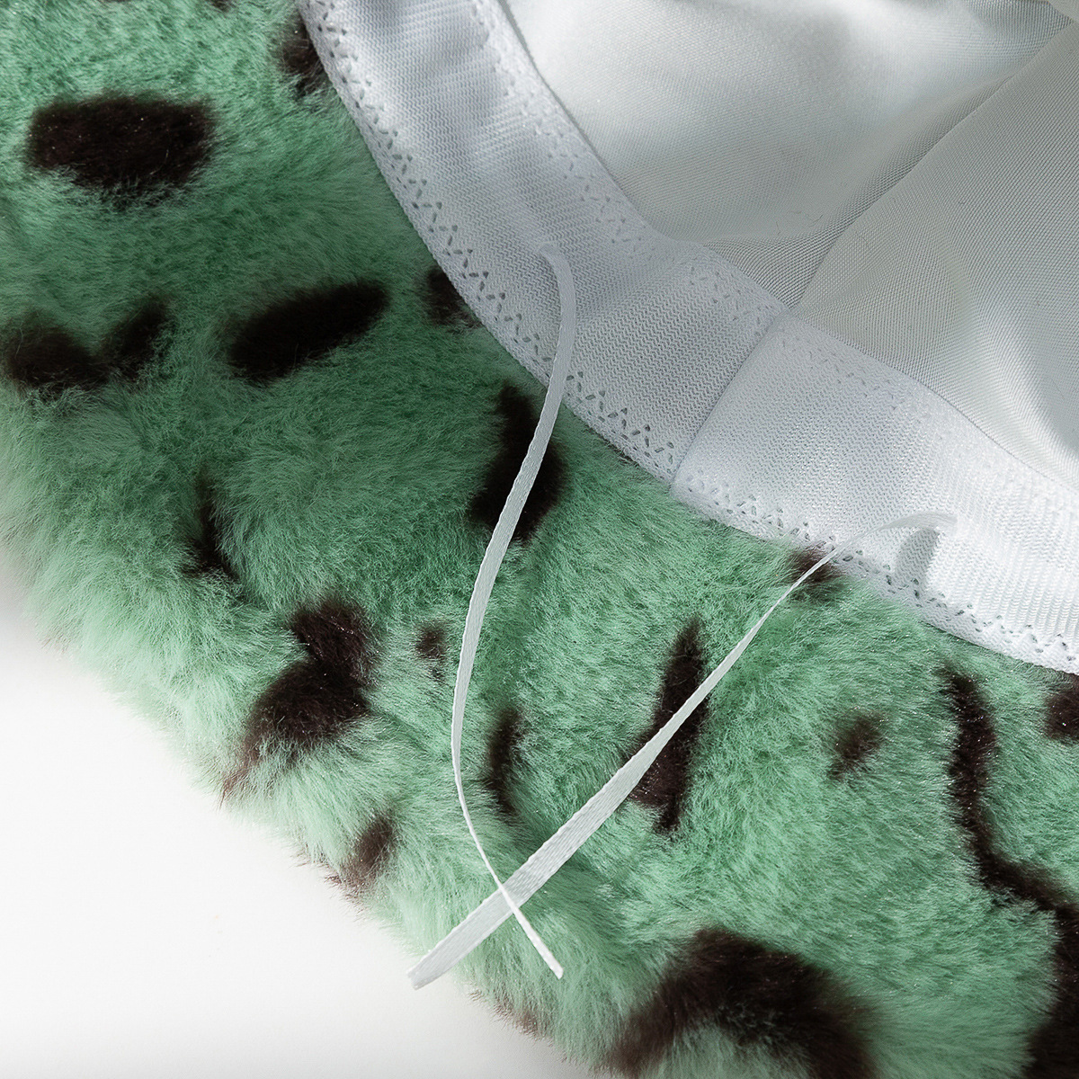 Vintage Plush Leopard Print Fashionable Autumn And Winter Warmth Japanese Hat