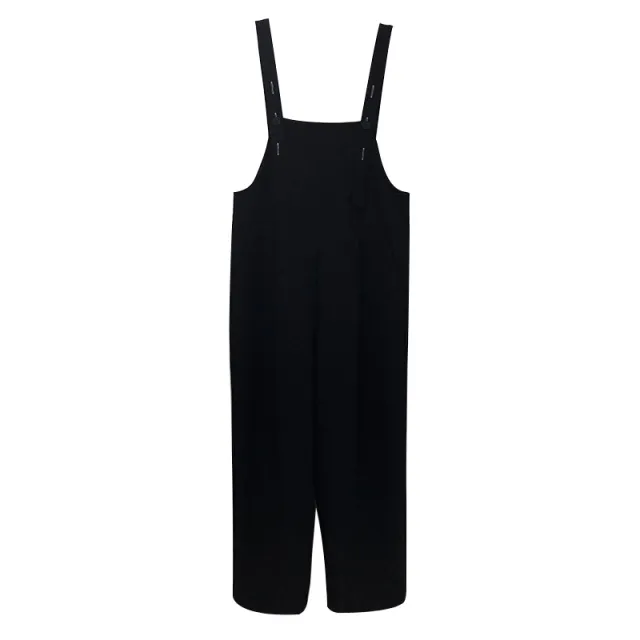 Women's Casual Wide Leg Adjustable Suit Overalls Black - Shop at LoveMi