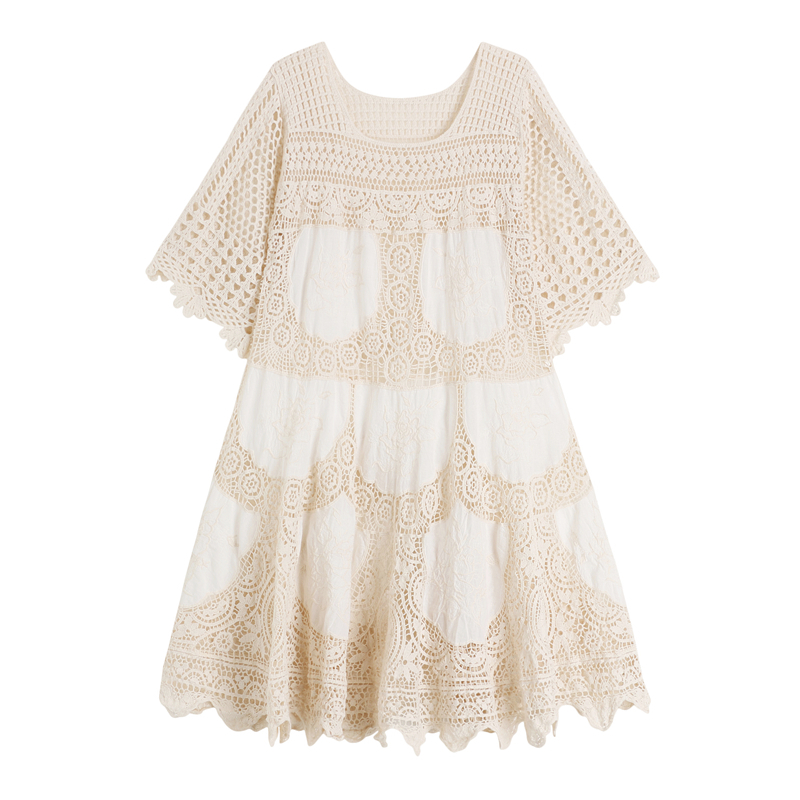 Lace Openwork Midi Dress, picture 2 of 5