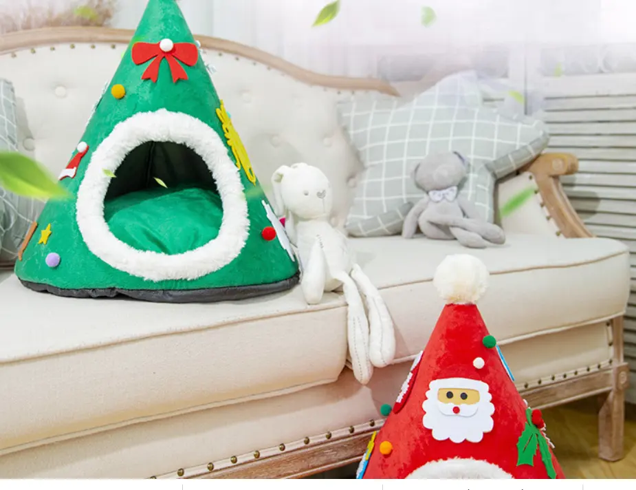 Autumn And Winter Warm Cat Nest Christmas