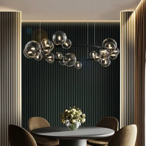 Light Luxury Living Room Modern Simple Nordic Bubble Chandelier