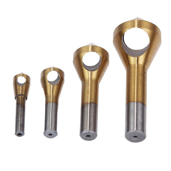 Title 4, Titanium Plated 4PCs Oblique Hole Chamferer 90 ...