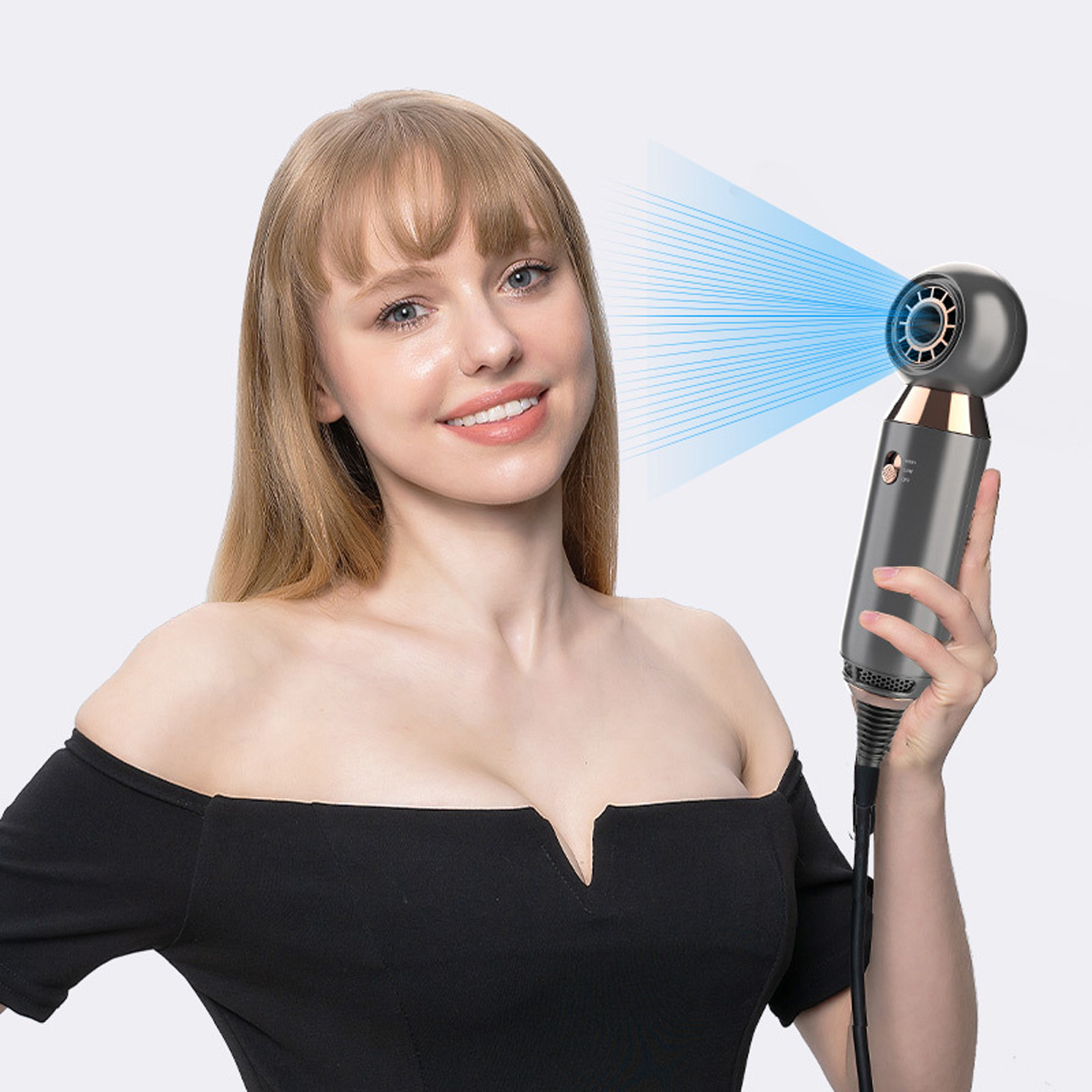 Title 3, Hair Dryer 10 00W With Leafless Fan 2 Speed 360...