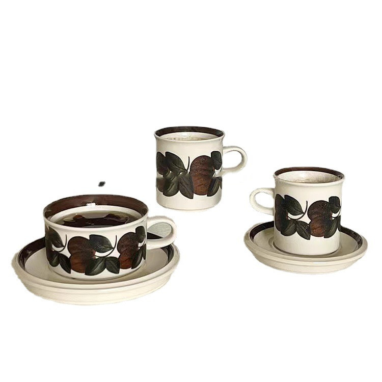 Anemone Hand Painted Retro Afternoon Tea Cup And Saucer