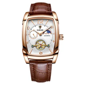 Detailed view of the watch band and clasp