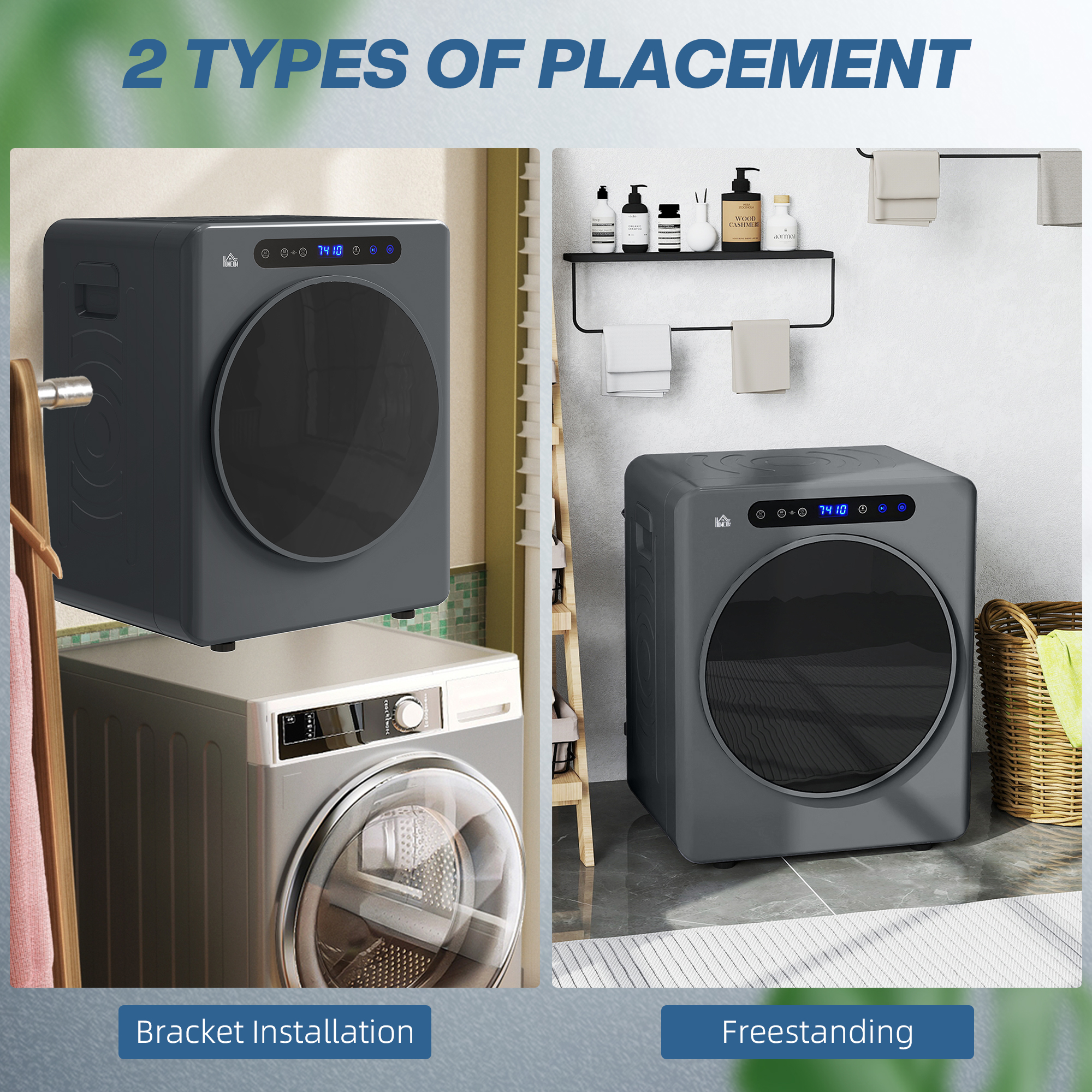5kg Compact 40-60 Inch Drum Dryer - Grey — image 6