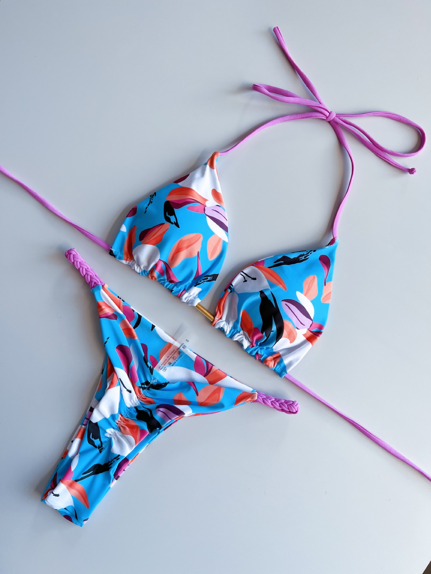 Title 6, Sexy little floral braided string bikini for th...