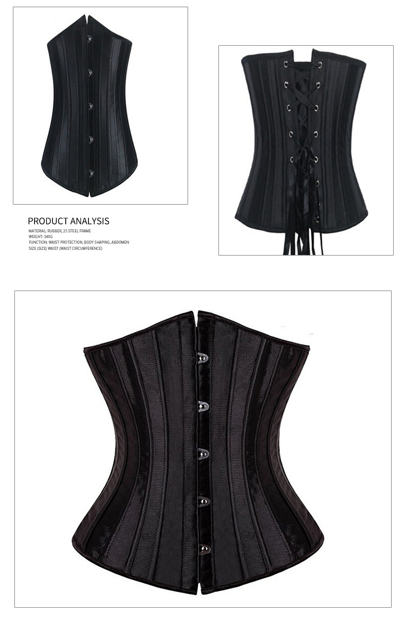 Title 6, Steel Belly Belt Breast Support Court Corset Sa...