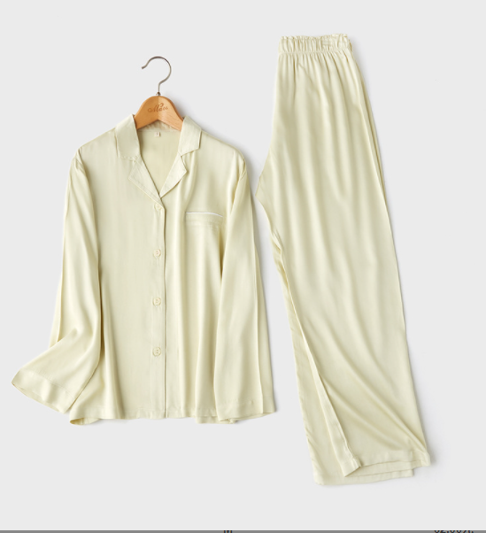 Solid Color Large Pocket Long Sleeve Pajama Cover